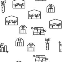 Smart Farm Vector Seamless Pattern