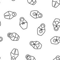 Matryoshka Toy Vector Seamless Pattern