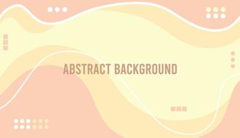 Flat geometric background with pink and yellow color and copy space vector