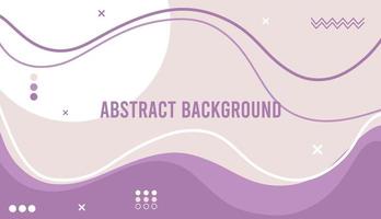 Flat geometric background with white and purple color and copy space vector