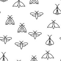 polilla, insectos entomólogo vector de patrones sin fisuras