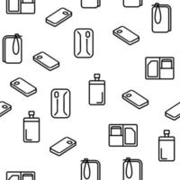 Phone Case Accessory Vector Seamless Pattern