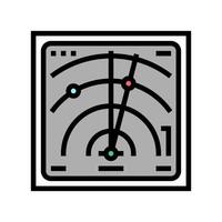 radar location technology color icon vector illustration