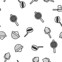 Sieve Kitchen Utensil Vector Seamless Pattern