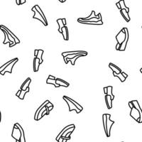 zapatos calzado tienda vector de patrones sin fisuras