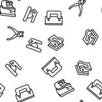 Hole Puncher Tool Vector Seamless Pattern