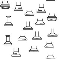 Range Hood Device Vector Seamless Pattern