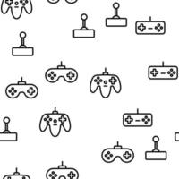 Gaming Joystick Vector Seamless Pattern