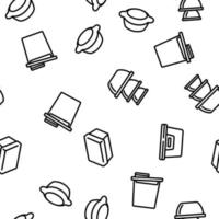 Food Container Package Vector Seamless Pattern