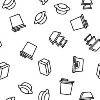 Food Container Package Vector Seamless Pattern