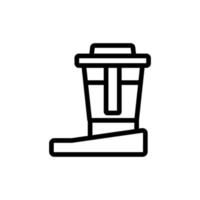 water purification filter icon vector outline illustration