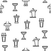 Podium Speaker Tool Vector Seamless Pattern