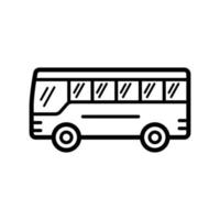 plantilla de diseño de vector de icono de autobús