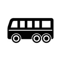 plantilla de diseño de vector de icono de autobús