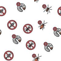 Pest Control Service Treatment Vector Seamless Pattern