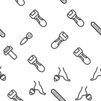 Callus Remover Tool Vector Seamless Pattern