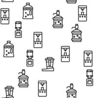 Dispenser Water Tool Vector Seamless Pattern