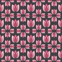 Flowers seamless pattern vector