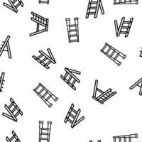 Ladder And Staircase Vector Seamless Pattern