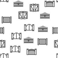 Gate Entrance Tool Vector Seamless Pattern