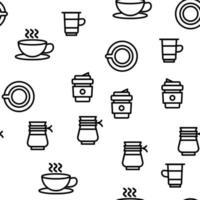 Coffee Equipment Seamless Pattern Vector