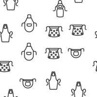 Apron Kitchen Cloth Vector Seamless Pattern