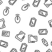 Different Devices Seamless Pattern Vector