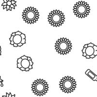 productos de girasol vector de patrones sin fisuras