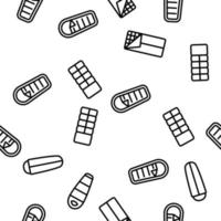 Sleeping Bag Accessory Vector Seamless Pattern