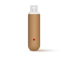 A USB modem device in brown on a white background vector
