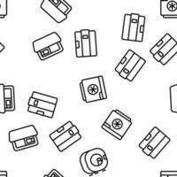 Makeup Fridge Tool Vector Seamless Pattern