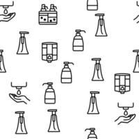 Soap Dispenser Tool Vector Seamless Pattern