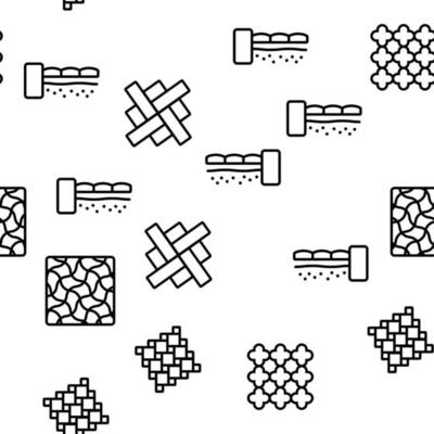 Tile Floor Material Vector Seamless Pattern