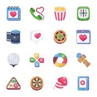 pack de iconos de cine vector