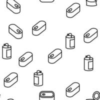 Tin Can Container Vector Seamless Pattern