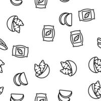 Sweet Potato Batata Vector Seamless Pattern