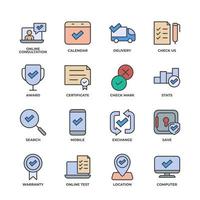 Check Marks set icon, isolated Check Marks set sign icon, icon color editable. vector illustration