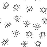 Glowing Shine Stars Vector Seamless Pattern