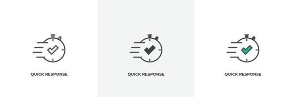 quick response icon. Line, solid and filled outline colorful version, outline and filled vector sign. Idea Symbol, logo illustration. Vector graphics