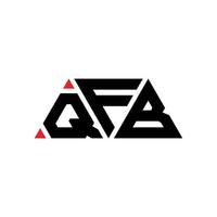 QFB triangle letter logo design with triangle shape. QFB triangle logo design monogram. QFB triangle vector logo template with red color. QFB triangular logo Simple, Elegant, and Luxurious Logo. QFB