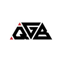 QGB triangle letter logo design with triangle shape. QGB triangle logo design monogram. QGB triangle vector logo template with red color. QGB triangular logo Simple, Elegant, and Luxurious Logo. QGB
