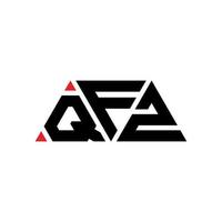 QFZ triangle letter logo design with triangle shape. QFZ triangle logo design monogram. QFZ triangle vector logo template with red color. QFZ triangular logo Simple, Elegant, and Luxurious Logo. QFZ