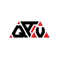 diseño de logotipo de letra triangular qav con forma de triángulo. monograma de diseño del logotipo del triángulo qav. plantilla de logotipo de vector de triángulo qav con color rojo. logotipo triangular qav logotipo simple, elegante y lujoso. qav