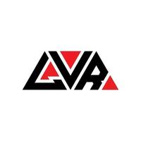 LVR triangle letter logo design with triangle shape. LVR triangle logo design monogram. LVR triangle vector logo template with red color. LVR triangular logo Simple, Elegant, and Luxurious Logo. LVR