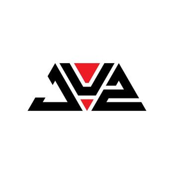 JUZ triangle letter logo design with triangle shape. JUZ triangle logo design monogram. JUZ triangle vector logo template with red color. JUZ triangular logo Simple, Elegant, and Luxurious Logo. JUZ
