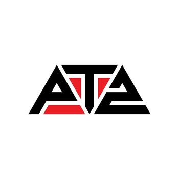 PTZ triangle letter logo design with triangle shape. PTZ triangle logo design monogram. PTZ triangle vector logo template with red color. PTZ triangular logo Simple, Elegant, and Luxurious Logo. PTZ
