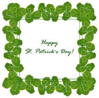 green clover leaves isolated on white background. St.Patrick 's Day photo