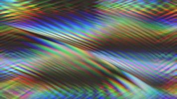 Abstract luminous holographic rainbow texture background video