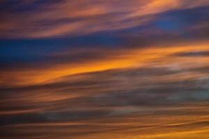 Blurred background. Bright sky with fluffy clouds. photo