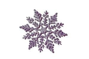 Christmas beautiful toy snowflake on a white background. photo